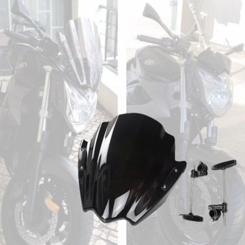Motorcycle Windshield WindScreen for Yamaha FZ6 Fazer S2 2004-2009 XJ6 Diversion XJ6N 2009-2015 Viser VIsor Front Glass