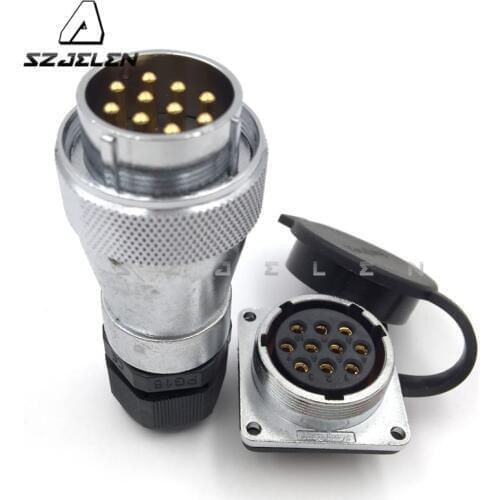 SZJELEN WF28 series 10 pin Waterproof Cable Connector, IP67,Metal aviation plug connector 10 pin