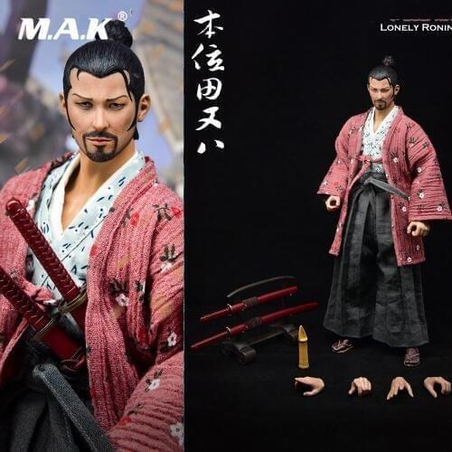 WK89017A 1/6 Scale Collectible Full Set Japanese Samurai The Position of Tian Ba Lonely Ronin Action Figure Model for Fans Gifts
