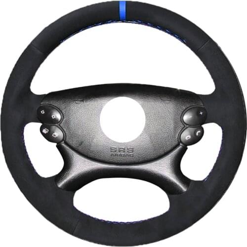 Alcantara Material Suede Car Steering Wheel Cover for Mercedes Benz E-Class W211 E230 E350 E280 CLS-Class CLS 350 500 AMG SL CLK
