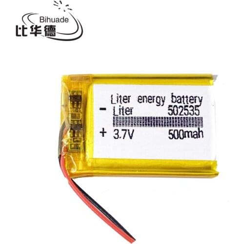 1/2/4Pcs 3.7V lithium polymer battery 502535 450mAh MP3 MP4 MP5 GPS Bluetooth 5*25*35mm battery small stereo Digital Product