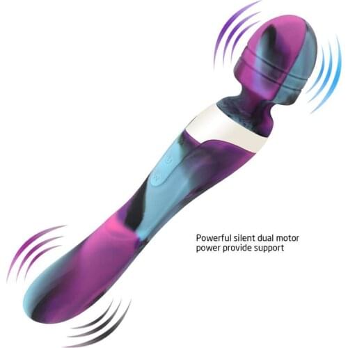 10 Frequency Powerful Vibrator Clitoris Golden Ring Handle Toys for Adults 18 Soft Material Masturbators for Women Sex Shop AY