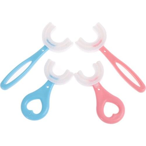 2021 Baby toothbrush childrens teeth oral care cleaning brush convenient simple food grade silicone baby toothbrush Teeth Care