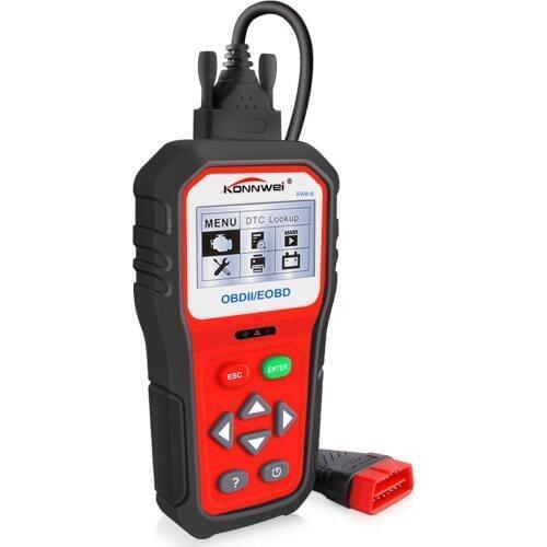 Muliti-language OBDII ODB2 EOBD Car Diagnostic Scanner Automatic Battery Tester Check Engine Code Reader Tool Free Shipping