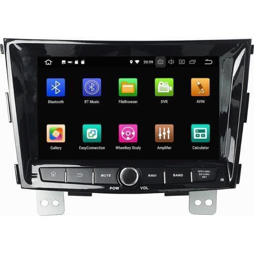 Aotsr Android 8.0 7.1 GPS navigation Car DVD Player For Ssangyong Tivolan 2014 multimedia radio recorder 2 DIN 4GB+32GB
