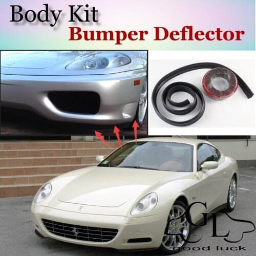 Bumper Lip Deflector Lips For Ferrari 612 Scaglietti Front Spoiler Skirt Car Scratch Proof Adhesive Strip / Body Kit / Strip