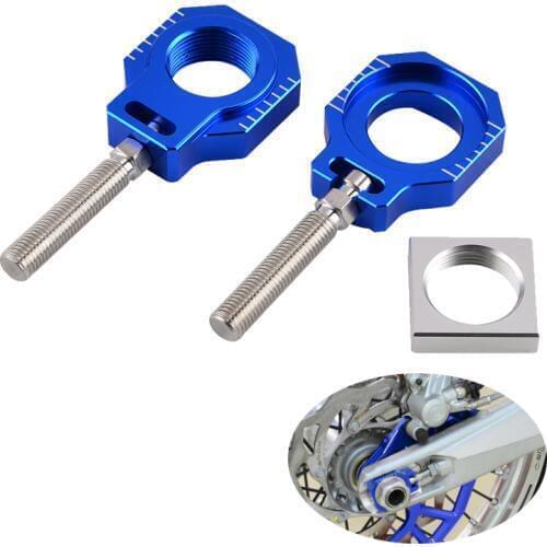 CNC Rear Axle Blocks Chain Adjuster for Husqvarna TC TE TX 125 250 300 FC FE 250 350 449 450 480 501 For KTM EXC EXCF XCW XCF-W