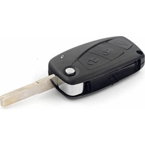 DAKATU Flip key Remote Car Key Case Shell For FIAT 500 Punto Ducato Stilo Panda Doblo Bravo 3 Button Uncut Blade