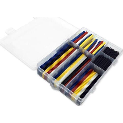 360pcs/box 7 Sizes 5 colors Heat Shrink Tubing Kit Heating Shrinkable Tube Heating Tubing Assortment free shipping