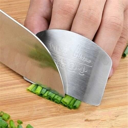 Kitchen Accessories Hand Finger Protector Knife Cut Slice Safe Guard Stainless Steel Finger Protector Kitchen Tool