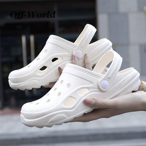 Summer Men Slippers Garden Shoes Clogs Beach Outdoor Wading Shoes Light Flip Flops Unisex Flats Couple Sandals Women Slippers