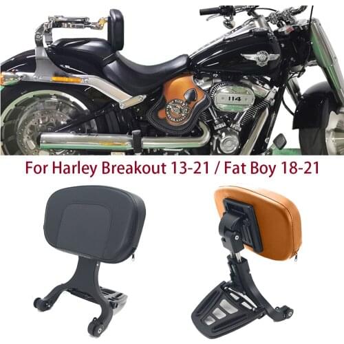 Motorcycle Multi Purpose Driver Passenger Backrest For Harley Softail Fat Boy 2018-2021 Breakout 2013-2021 FXBRS FLFBS FLFB