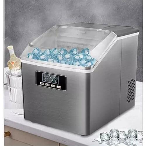 Small Ice Maker Household Ice Maker Machine Square Ice Cube Full Transparent Cover Frozen Home Appliances