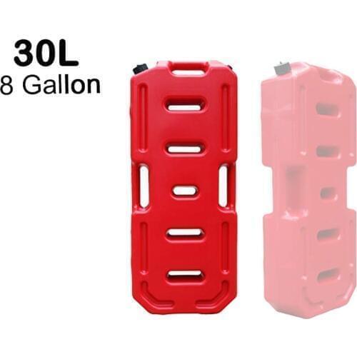 30L Portable Gasoline Diesel Fuel Tank with Refueling Pipe 5 Gallon SUV ATV Motorcycle Scooter Car Tanks Jerrycan