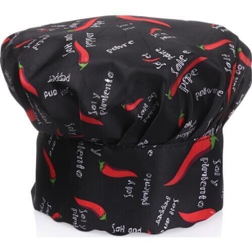 Adjustable Chef Hat Restaurant Kitchen Baker Catering Cooking Cap Women Men Unisex Striped Plain Working Cap Uniform Cooker Hat