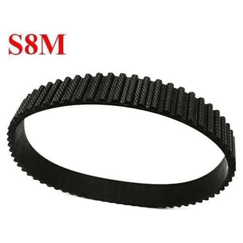 STD S8M-440 55 Trapezoid ARC Tooth 15mm 20mm 25mm 30mm Width 8mm Pitch Rubber Closed-Loop Transmission Timing Synchronous Belt