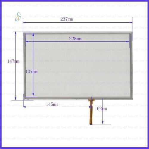 ZhiYuSun 237*147 10.4inch 4 lines Resistive touch screens 237mm*147mm screen free shipping GLASS thickness is 2mm