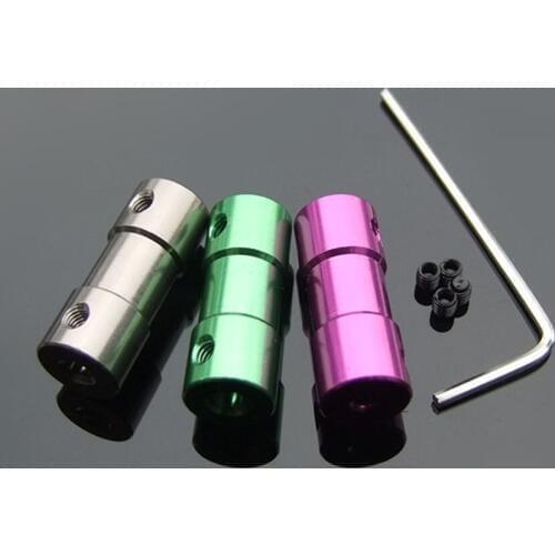 1PC Retail Model Parts 10*25mm Shaft Coupling Shaft Connector Aircraft Aluminum Oxide Motor Shaft Fitting Parts DIY Accessories