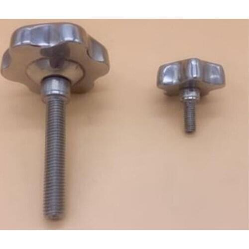 3pcs 48mm plum bossom head diameter Torx Handle Screws Hand Twist Knob Locking Bolts Corrosion resistant 304 Stainless Steel