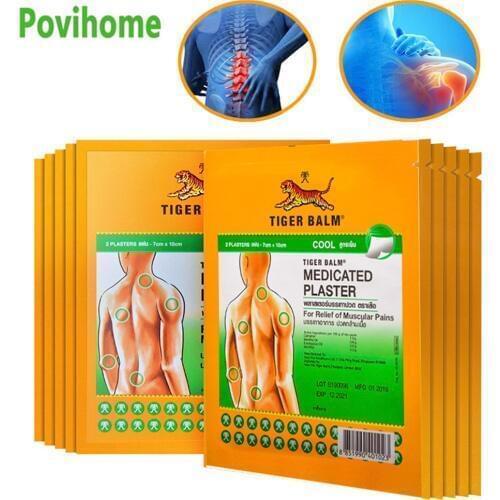 40Pcs/20Bags Green Tiger Balm Pain Plaster Back Neck Muscle Lumbar Joint Arthritis Pain Relief Cold Patch D2277