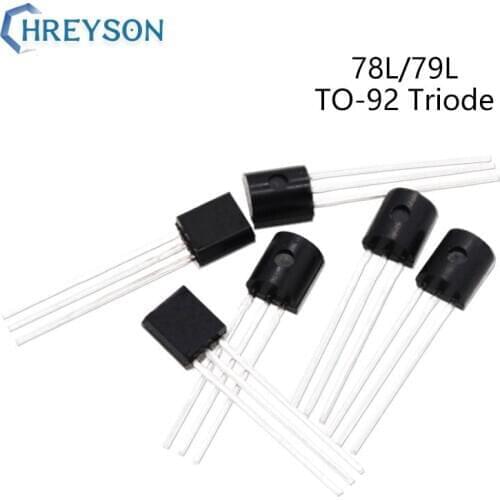 50Pcs Voltage Regulator Triodes 78L05 78L06 78L08 78L09 78L12 78L15 78L24 79L05 79L06 79L08 79L09 79L12 79L15 TO-92 Transistor