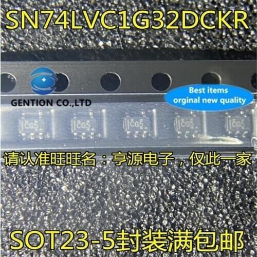 50Pcs SN74LVC1G32 SN74LVC1G32DCKR Silkscreen CG5 SOT23-5 in stock 100% new and original