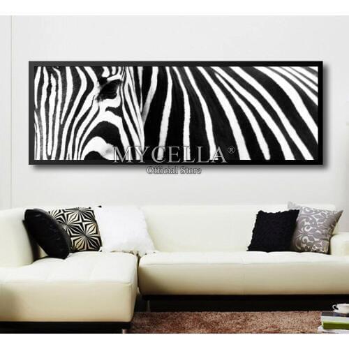 5D Full Diamond Painting Black and white Fashion zebra Diamond embroidery Full Round Mosaic Cross Stitch Needlework Home Decor