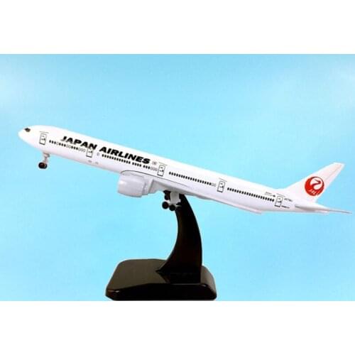 1/400 Scale 777-300 B777 JAL Japan Airlines Solid Airplane Aviation Model Toys Aircraft Diecast Plastic Alloy Plane Airliner