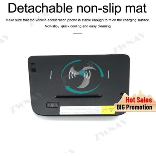 QI Car Intelligent wireless charger for KIA Sportage R 2017-2018 Intelligent Infrared Fast Wireless Charging Car Phone Holder