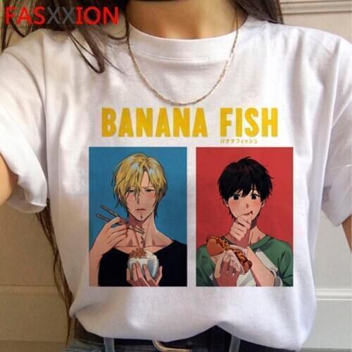 Banana Fish summer top men graphic tees kawaii harajuku clothes harajuku