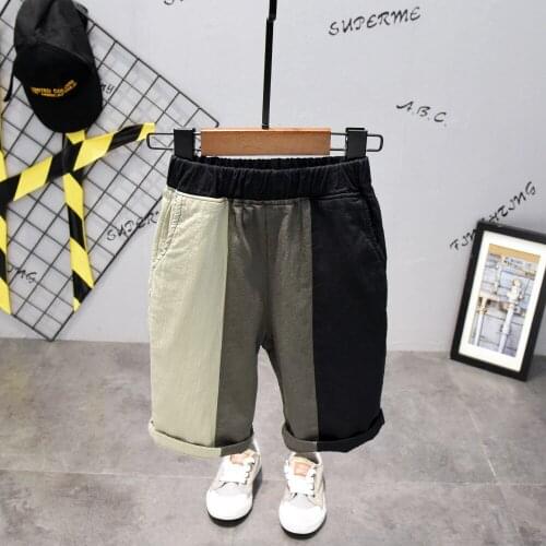 2020 Childrens Clothing Boys Pants Summer New Baby Boys Anti-mosquito Pants Calf-length Trousers Kids Boys Casual Harem Pants