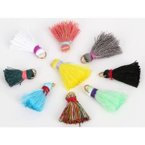 Hot Selling (20+5mm) 20pcs/lot Small Mini Tassel for DIY Jewelry Making Findings & Clothes Accessory jewelry findings