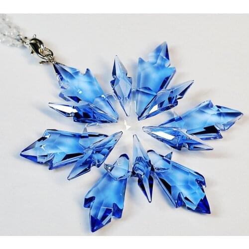 Car Interior Pendant Personalized Style Pendant Supply Crystal Snowflake Car Hanging Decoration Supply Practical Hanging Ornamen