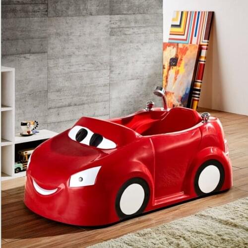 K-532C professional red cartoon dog spa bath air bubble tub with shower car pet bathtub