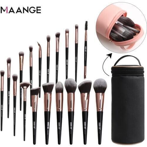 MAANGE Makeup brushes set professional with Natural Hair Foundation Powder Eyeshadow Make up Brush Blush 6pcs-20pcs