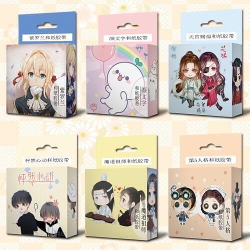 1.5cm*5m Anime Q Version Cartoon Washi Tape Adhesive Tape DIY Scrapbooking Sticker Label Masking Tape