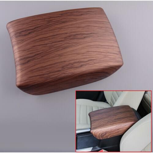 ABS Wood Grain Console Middle Armrest Box Cover Arm Rest Fit For Honda CR-V CRV 2017 2018 2019 2020