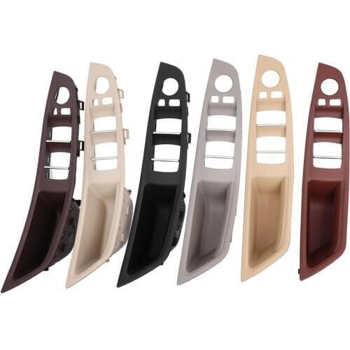 Left Hand Drive LHD Car Interior Inner Door Handle Panel Cover Gray Beige Black Red-Wine Oyster Mocha For BMW 5 series F10 F11
