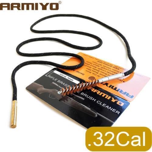 Armiyo Barrel Brush .32Cal 8mm Rifle Bore Cleaner Gun Cleaning Kit Set Hunting Shooting Accessories Screw Thread Size 8-32
