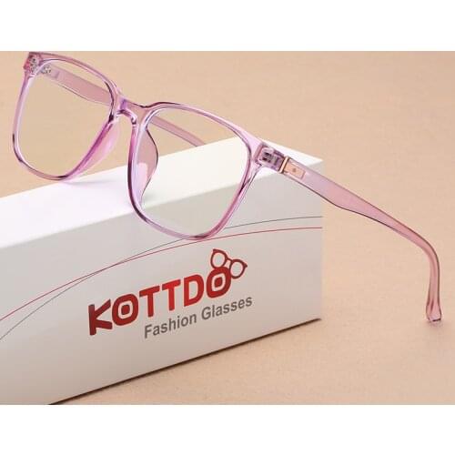 Brands Design New Anti-Blue Light Clear Eyeglasses Women Vintage Optical Myopia Plastic Tr90 Glasses Frame Computer Prescription