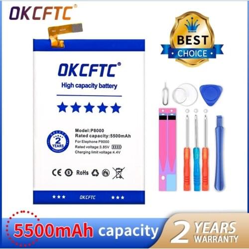 OKCFTC Elephone P8000 Phone Batteries