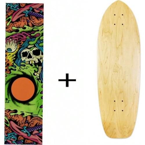 OS780 Sandpaper Skateboard Surfskate Deck With Griptape Surfskate Deck Professional Training Skateboard Surfboard Dropshipping