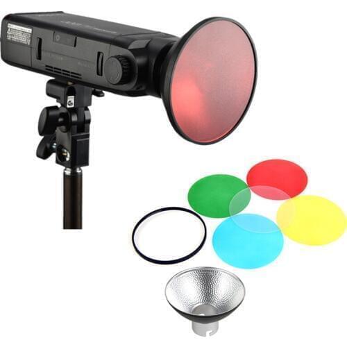 Godox AD-M Standard Reflector Beauty Dish with Color Filter Soft Diffuser for Godox AD200 AD180 AD360 AD360II Camera Flashes