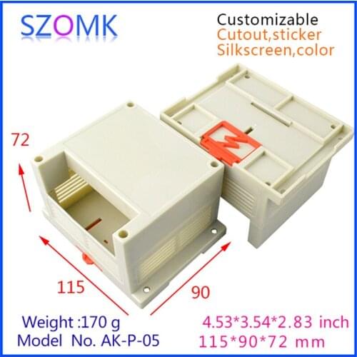 Electronics plastic box project case (4 pcs) 115*90*72mm szomk electrical junction box customizable abs plastic enclosure