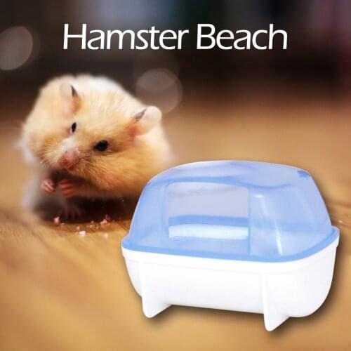 Bathtub Toilet Plastic Clear Small Pet Sauna Bath Basin Hamster Cage Bathroom Pets Fur Furniture Cleaner Removal Bathroom
