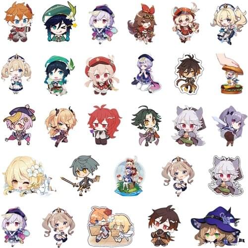 Games Genshin Impact Epoxy Resin Charms Acrylic Earrings Base Findings For DIY Jewelry Making Accessories Supplies