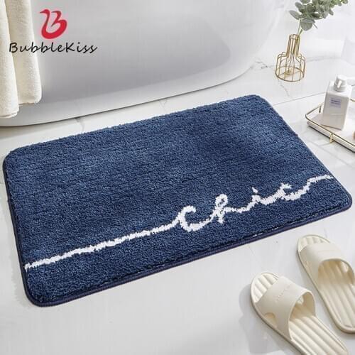 Bubble Kiss Modern 3cm Plush Super Absorbent Door Mats Outdoor Home Shower Room Thickened Area Rug Non-slip Bathroom Carpet