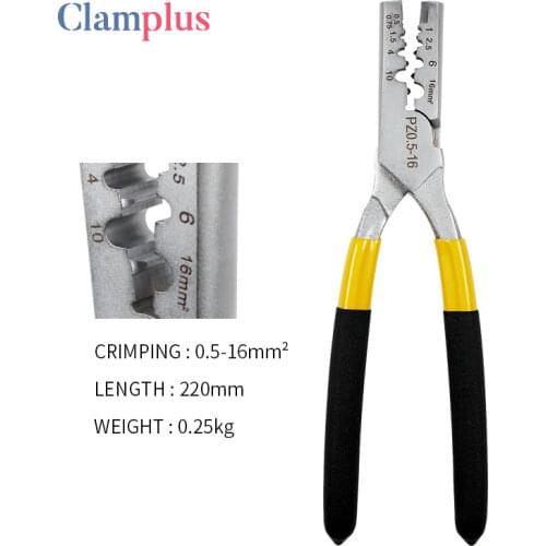 Crimping Tube Terminal Pliers 0.5-16mm GERMAN Style Mini Crimper Pliers electrical Bootlace Terminal VE Crimping Tools