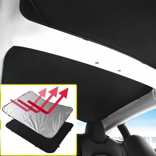 For Tesla Model 3 Car Skylight Blind Windshield Shade Front Rear Glass Roof Window SunShade Cover