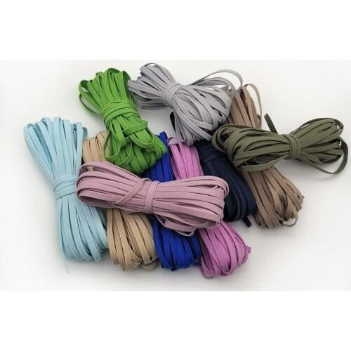 High Quality 1/2/5kg/lot 5mm Charm Hair band face Mask ear strap Flat Elastic Band Rubber Rope Underwear Bra Shoulder Sewing